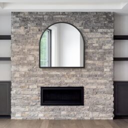 Arcus Black Arched Wall Mirror  - Black - thumbnail 2