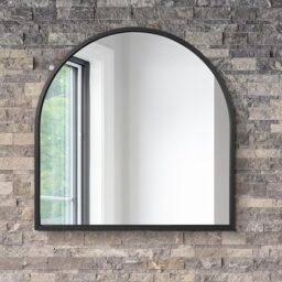 Arcus Black Arched Wall Mirror  - Black - thumbnail 3