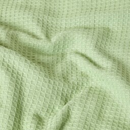 Organic Cotton Waffle Blanket - Sage / 250cm / 230 x 250 cm - thumbnail 3