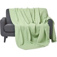 Organic Cotton Waffle Blanket - Sage / 250cm / 230 x 250 cm - thumbnail 1