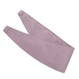 Herringbone Chevron Curtain Tie Back Pair - Pastel Pink - thumbnail 2