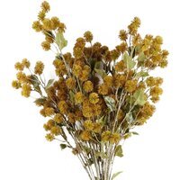 Pack of 6 x Craspedia Stem Foliage Artificial - 6 x 85cm Craspedia Yellow