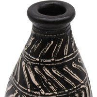 Handmade Lombok Ceramic Greek Taper Vases - Chocolate
