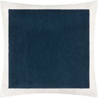 Auden Matte Velvet Cushion - Indigo / Feather