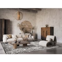 Belgravia Living Room Area Rug Metallic Sheen Contemporary Modern Nexus Design - Anthracite / 290cm - thumbnail 1