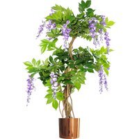 Premium Artificial Tree With Metal Planter 110cm - Green