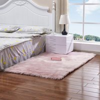 Luxury Soft Rectangle Shaggy Rug - Pink / 5.5cm / 180cm - image 1