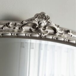 Victorian Arched Bevelled Overmantle Mirror - Silver - thumbnail 3