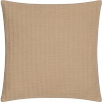 Hush Cotton Linear Cushion 45 x 45cm - Taupe / Feather - image 1