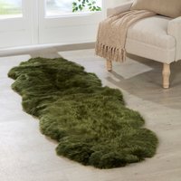 Genuine Double Sheepskin Rug - Olive - image 1