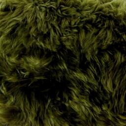 Genuine Double Sheepskin Rug - Olive - thumbnail 3