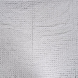 Waffle Cotton Throw - Silver - thumbnail 3