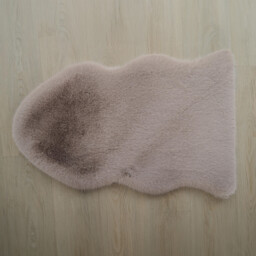 Luxury Faux Fox Fur Rug - Pebble - thumbnail 3
