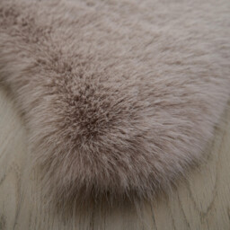 Luxury Faux Fox Fur Rug - Pebble - thumbnail 2