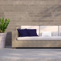White  Red Anchors On Navy Outdoor Cushion - Blue / 60cm - image 1