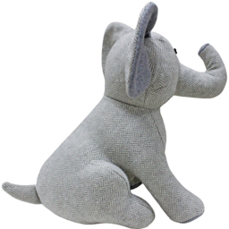 Herringbone Elephant Door Stop - Grey - thumbnail 3