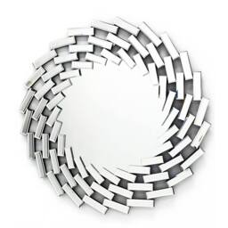 Venetian Large Round Silver Wall Mirror - Silver - thumbnail 4