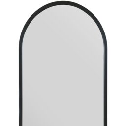 MirrorOutlet Arcus - Black Metal Framed Arched Wall Mirror 120CM X 60CM - Black - thumbnail 3