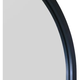 MirrorOutlet Arcus - Black Metal Framed Arched Wall Mirror 120CM X 60CM - Black - thumbnail 5