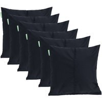 "Premium 18"" Centre Join Garden Scatter Cushion - Black / 6"