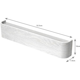 Wall-Mounted Coat Rack with 5 Hidden Hooks - White - thumbnail 5