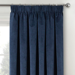 Pair of Oxford Blackout Velvet Supersoft Tape Top - Navy / 117cm / 137cm - thumbnail 5