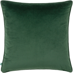 Rampha Velvet Piped Cushion - Green / Feather - thumbnail 2