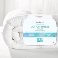 1.5 Tog Summer Cool Cotton Breeze Anti-allergy Duvet - White / Super King size