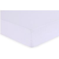 180Tc Cotton Deep Fitted Sheet - White / Superking