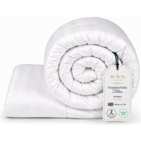 4.5 Tog Summer Duvet Lightweight Microfibre Quilt - White / Double - image 1