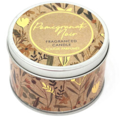 Christmas Floral Scented Candle Tin - Cream,Brown,Green - thumbnail 2