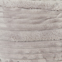 Brooklyn Plush Ribbed Throw - Silver - thumbnail 3