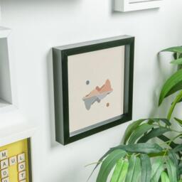 "8x8"" 3D Box Photo Frame Pack of 2 - Black" - thumbnail 4