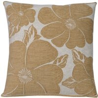 Popppy Chenille Cushion - Latte