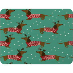 Dutchshunds In Christmas Soft Blanket - Green - thumbnail 2