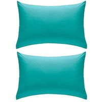 Percale Plain Pillowcase Pair - Teal