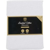 Pack of 2 Brushed Cotton Pillowcases - Silver - image 1