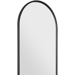 MirrorOutlet Arcus - Black Framed Arched Leaner Wall Mirror 160CM X 80CM - Black - thumbnail 3
