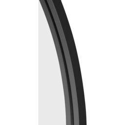 MirrorOutlet Arcus - Black Framed Arched Leaner Wall Mirror 160CM X 80CM - Black - thumbnail 5