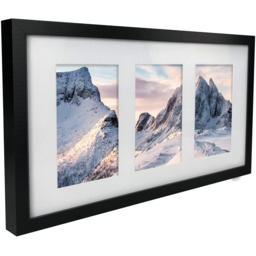 Innoteck Photo Frame Matt Painted 3 Photo Display - Black - thumbnail 4