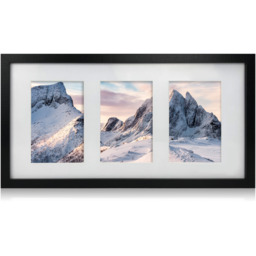 Innoteck Photo Frame Matt Painted 3 Photo Display - Black - thumbnail 2