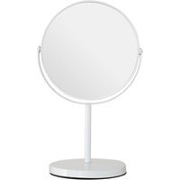 Marisha White Metal Swivel Large Table Mirror - White