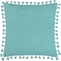 Chamae Floral Tasselled Cushion - Lilac / Feather - thumbnail 2