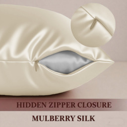 Luxury Silk Housewife Pillowcase - Ivory - thumbnail 3