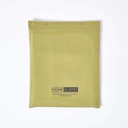 1000 Thread Count Egyptian Cotton Flat Sheet Satin Feel - Olive Green / Single - thumbnail 4