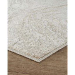 Perla Modern Abstract Action Living Room Area Rug Metallic Sheen Resin-Beige - Beige / 170cm - thumbnail 5
