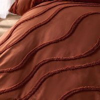 OHS Tufted Contour Duvet Set - Rust / 0.83kg