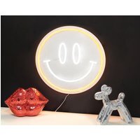 Smiley Face Neon Mirror