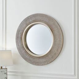 Bobble Round silver mirror - Silvery/Champagne - thumbnail 3