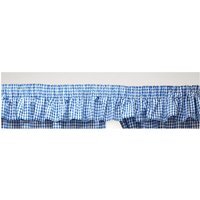 Gingham Check Bluebell Curtains Or Pelmets Blue Pencil Pleat Header - Bluebell / 200in / 10in - image 1